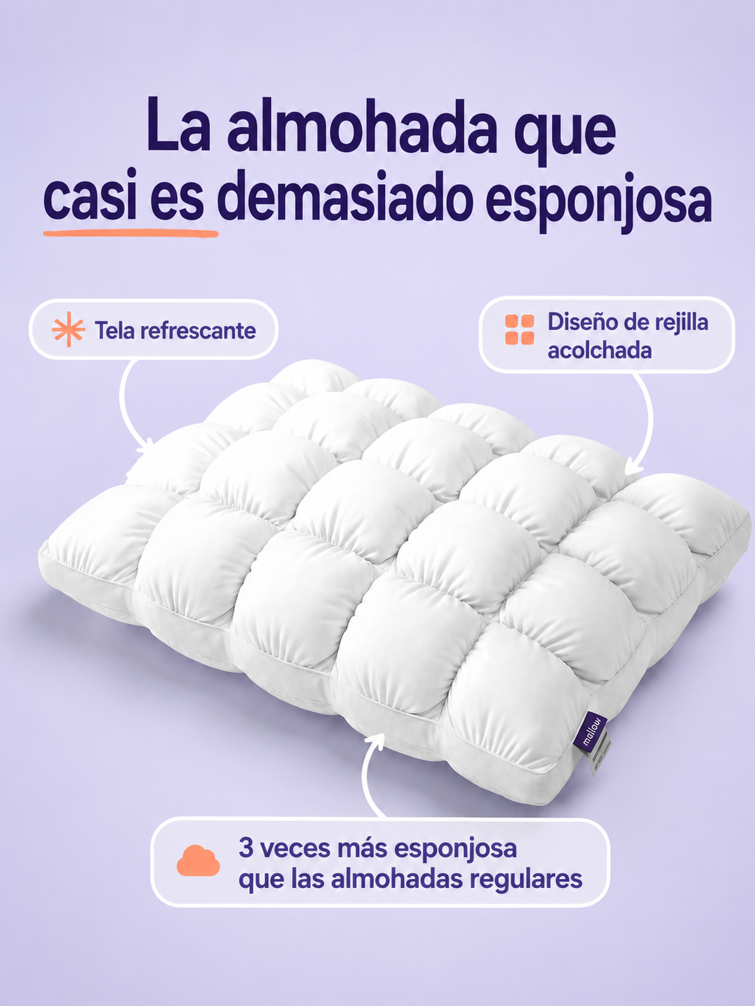 Almohada acolchada premium